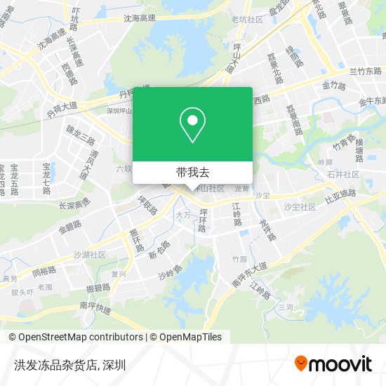 洪发冻品杂货店地图