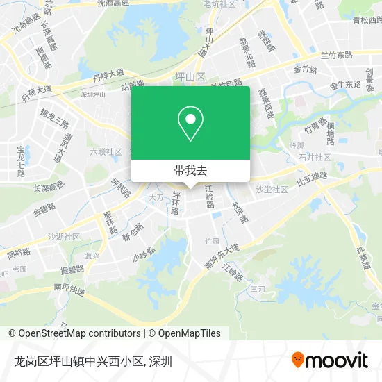 龙岗区坪山镇中兴西小区地图