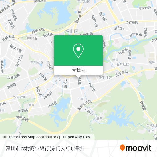 深圳市农村商业银行(东门支行)地图