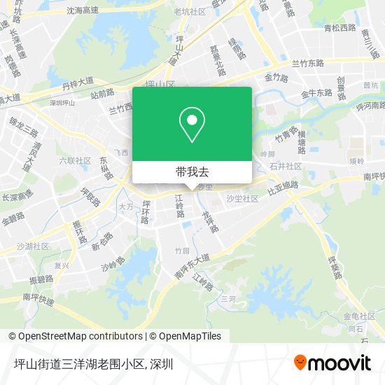 坪山街道三洋湖老围小区地图