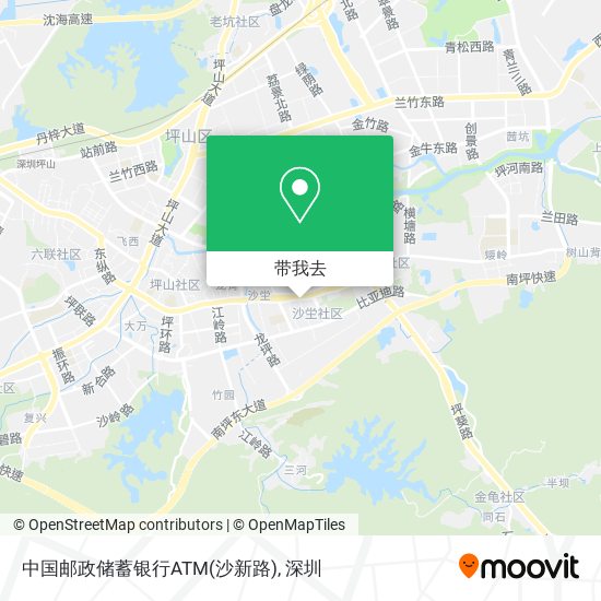 中国邮政储蓄银行ATM(沙新路)地图