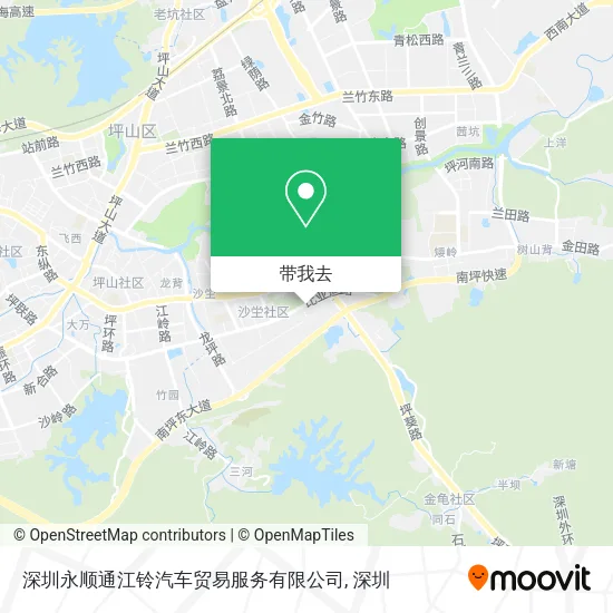 深圳永顺通江铃汽车贸易服务有限公司地图