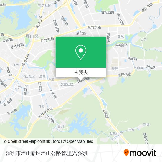 深圳市坪山新区坪山公路管理所地图