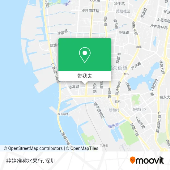 婷婷准称水果行地图