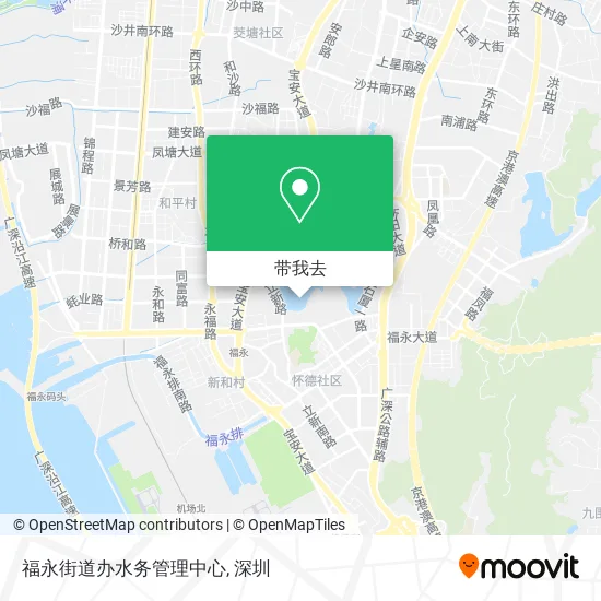 福永街道办水务管理中心地图