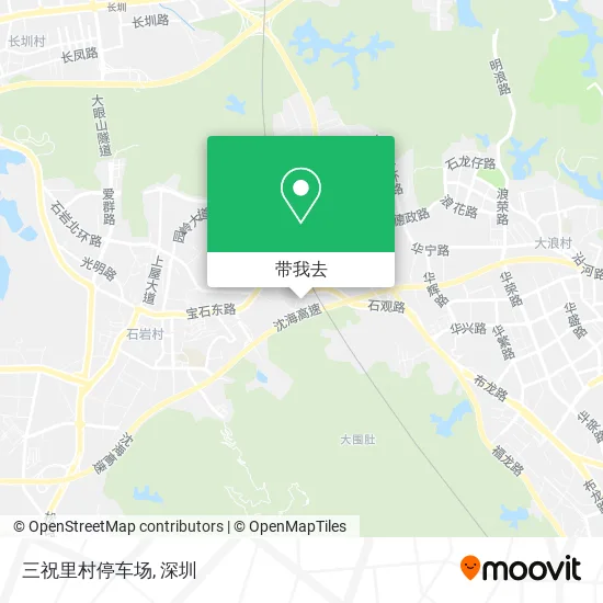 三祝里村停车场地图