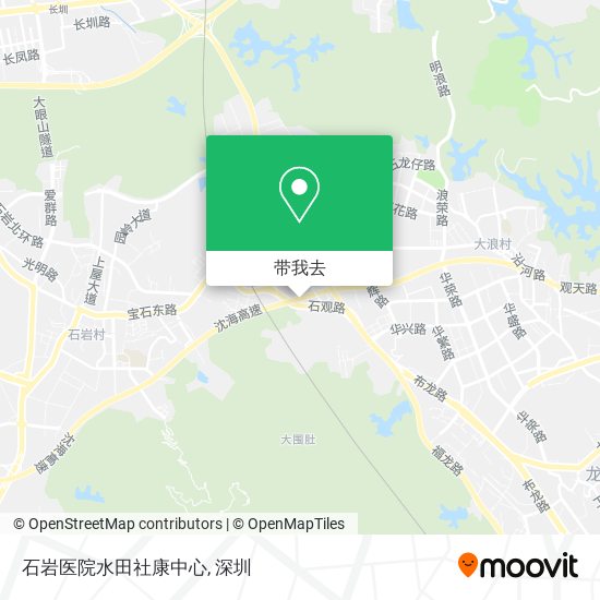 石岩医院水田社康中心地图