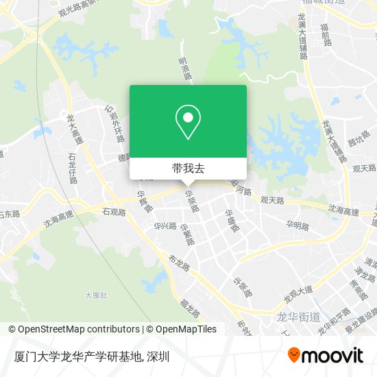 厦门大学龙华产学研基地地图