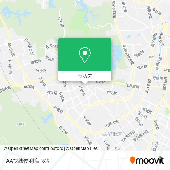 AA快线便利店地图