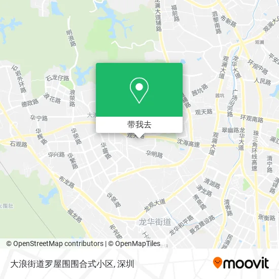 大浪街道罗屋围围合式小区地图