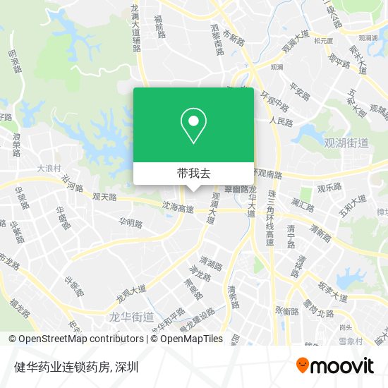 健华药业连锁药房地图