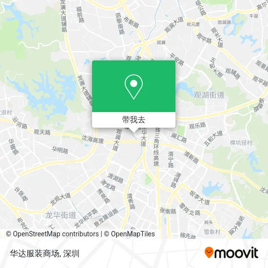 华达服装商场地图