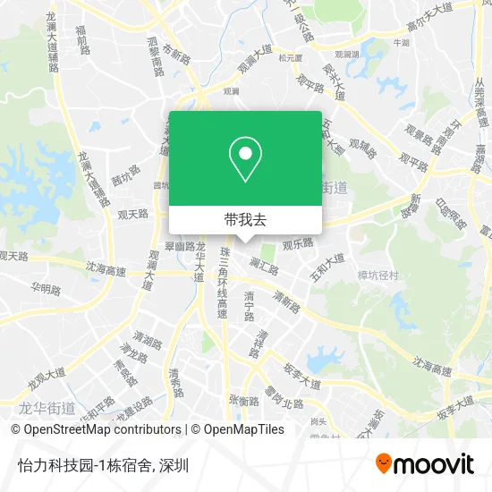 怡力科技园-1栋宿舍地图
