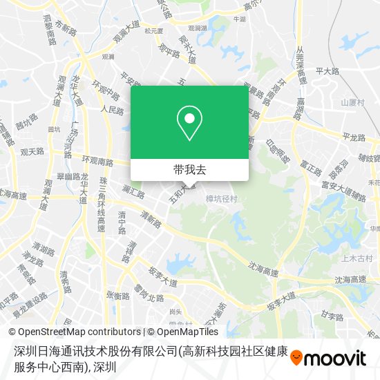 深圳日海通讯技术股份有限公司(高新科技园社区健康服务中心西南)地图