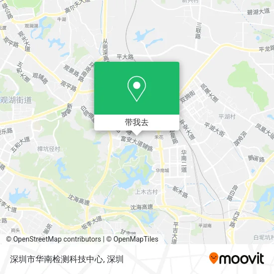 深圳市华南检测科技中心地图
