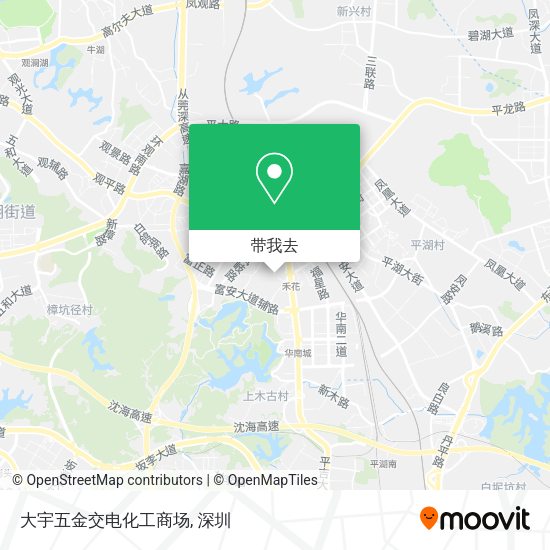 大宇五金交电化工商场地图