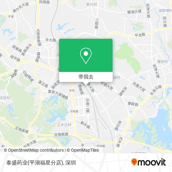泰盛药业(平湖福星分店)地图
