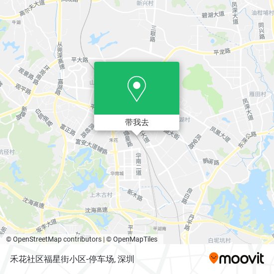 禾花社区福星街小区-停车场地图