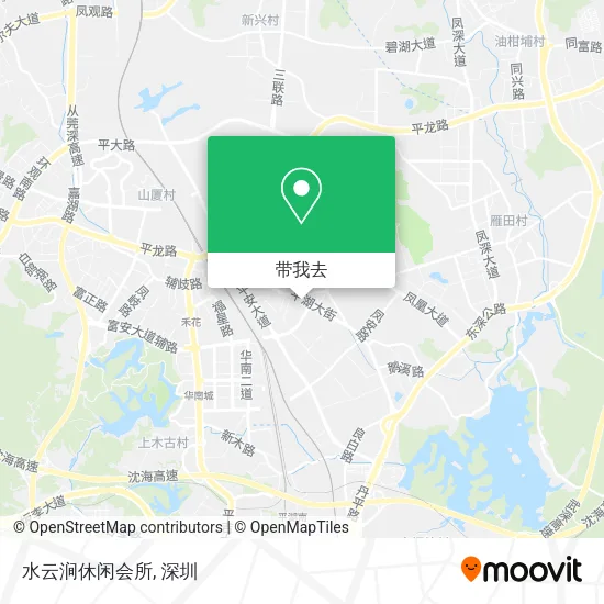 水云涧休闲会所地图