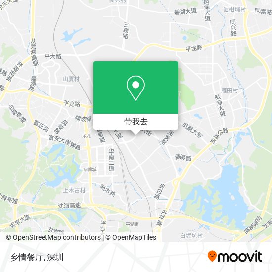 乡情餐厅地图