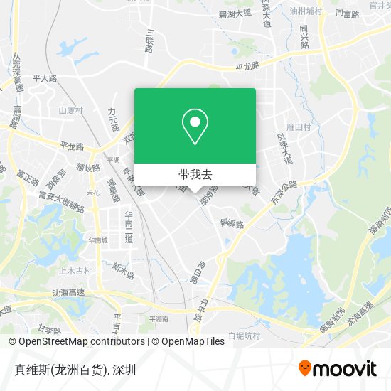 真维斯(龙洲百货)地图