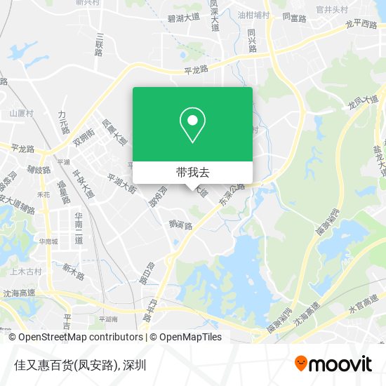 佳又惠百货(凤安路)地图