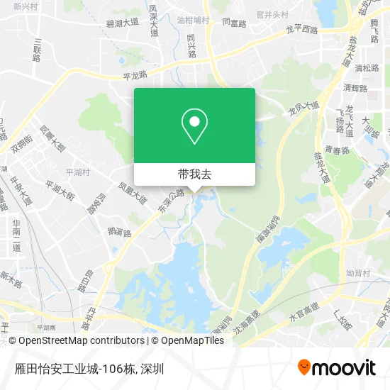 雁田怡安工业城-106栋地图