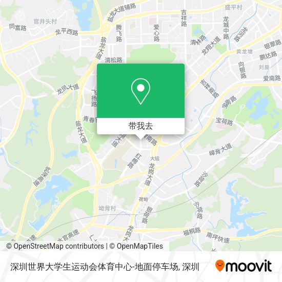 深圳世界大学生运动会体育中心-地面停车场地图