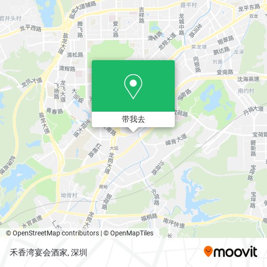 禾香湾宴会酒家地图