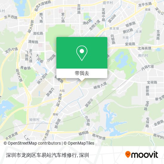 深圳市龙岗区车易站汽车维修行地图