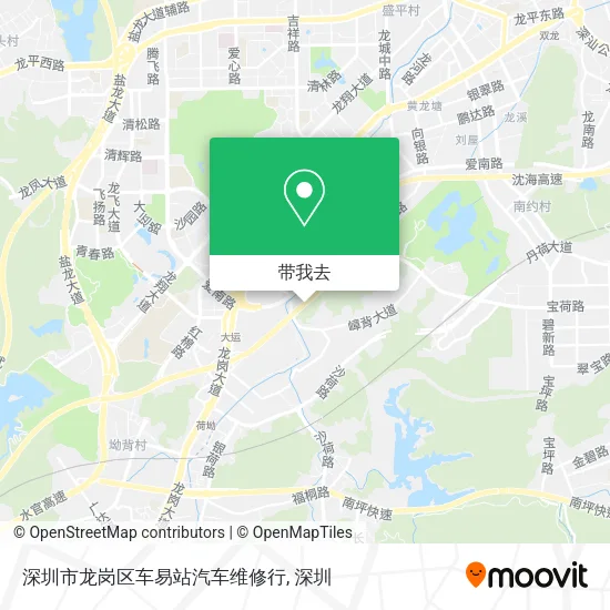 深圳市龙岗区车易站汽车维修行地图
