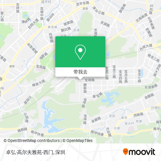 卓弘·高尔夫雅苑-西门地图