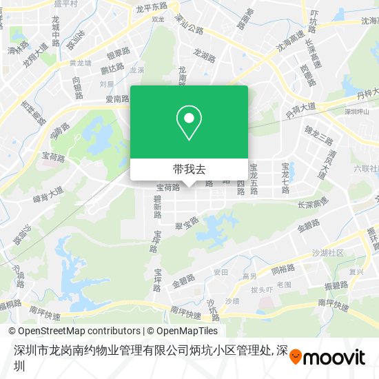 深圳市龙岗南约物业管理有限公司炳坑小区管理处地图