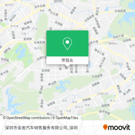 深圳市金发汽车销售服务有限公司地图