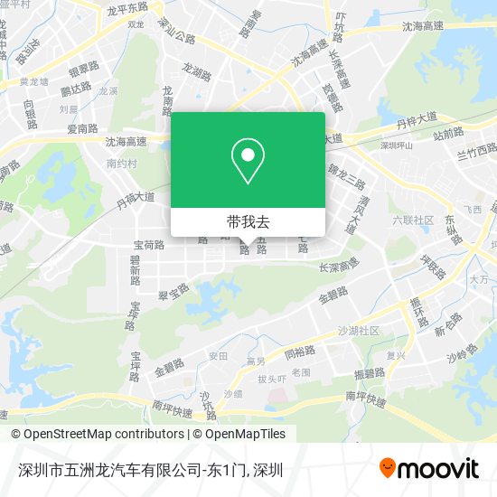 深圳市五洲龙汽车有限公司-东1门地图