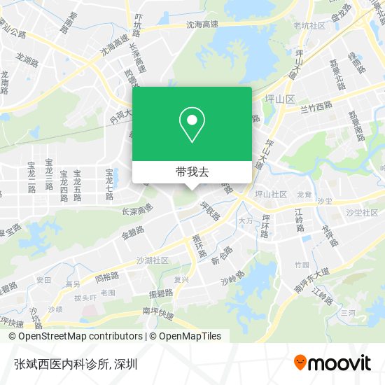 张斌西医内科诊所地图