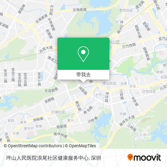坪山人民医院浪尾社区健康服务中心地图