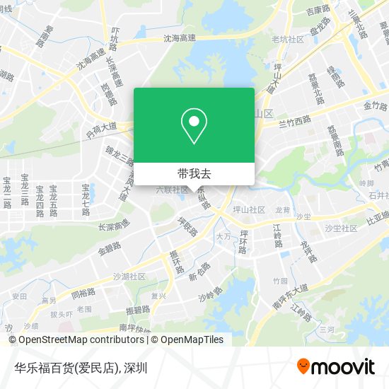 华乐福百货(爱民店)地图