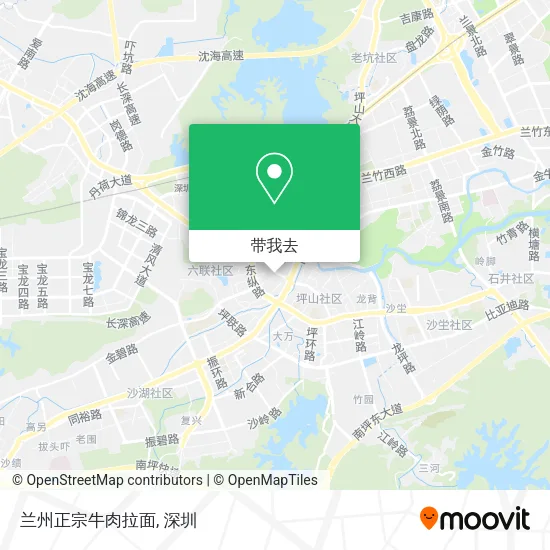 兰州正宗牛肉拉面地图