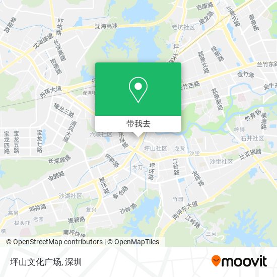 坪山文化广场地图