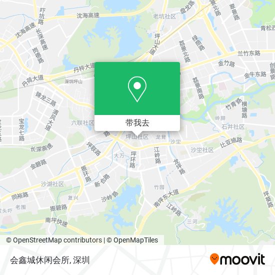 会鑫城休闲会所地图