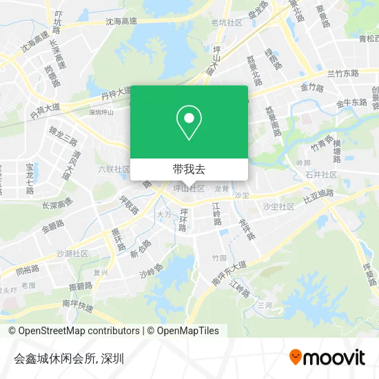 会鑫城休闲会所地图
