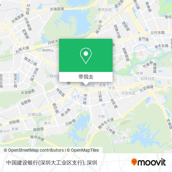 中国建设银行(深圳大工业区支行)地图