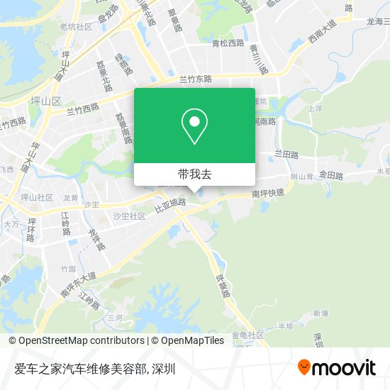 爱车之家汽车维修美容部地图