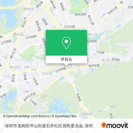 深圳市龙岗区坪山街道石井社区居民委员会地图