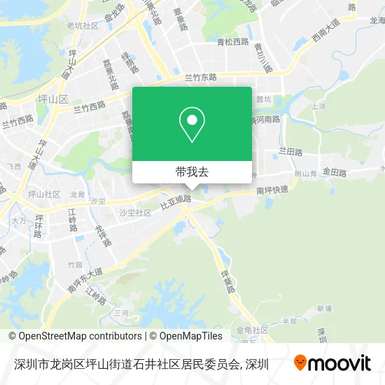 深圳市龙岗区坪山街道石井社区居民委员会地图