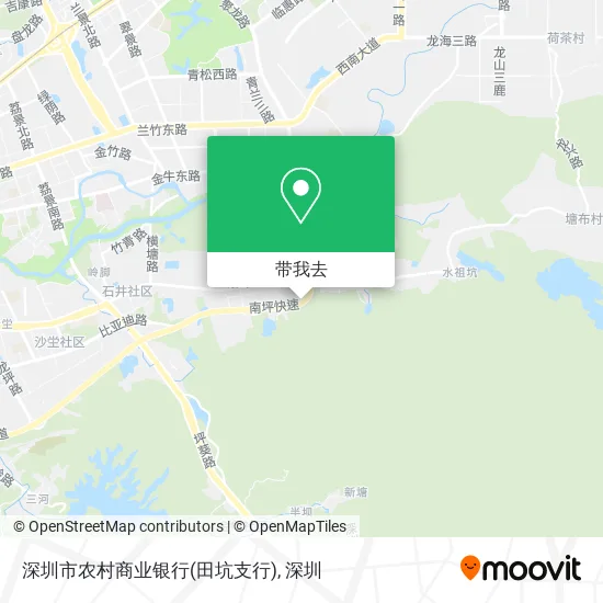 深圳市农村商业银行(田坑支行)地图