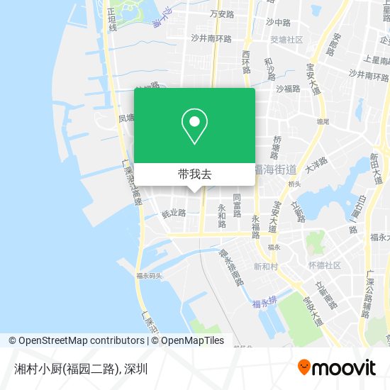 湘村小厨(福园二路)地图