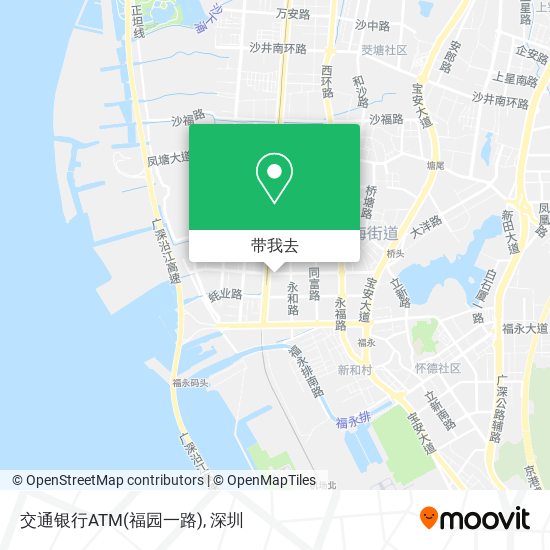 交通银行ATM(福园一路)地图