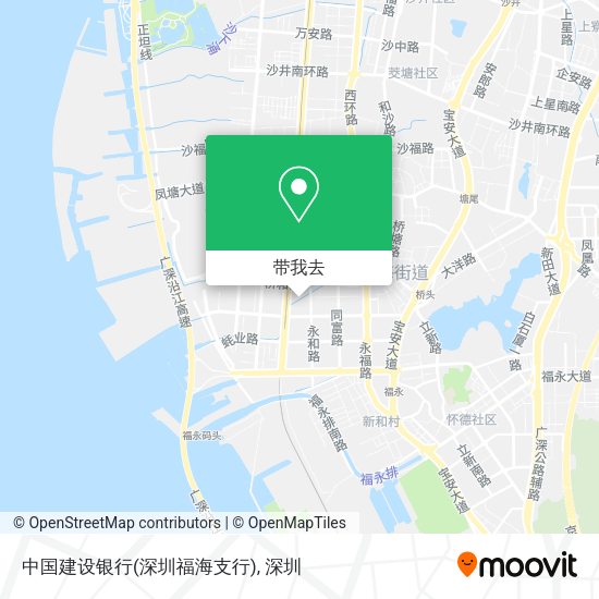 中国建设银行(深圳福海支行)地图